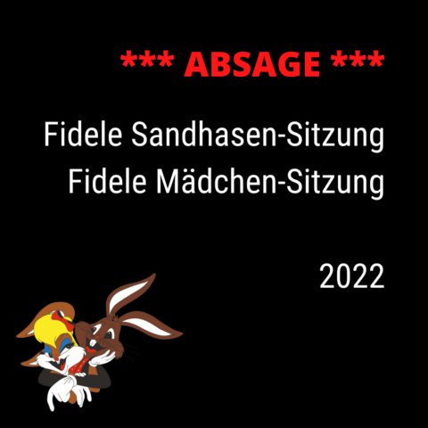 Absage der Sandhasen-Veranstaltungen 2022